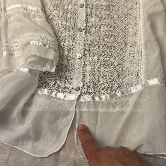 ANTHROPOLOGIE ⭐️ TINY LACE BLOUSE - Picture 12 of 13